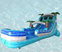 20 ft Bahama Blast Double lane water Slide